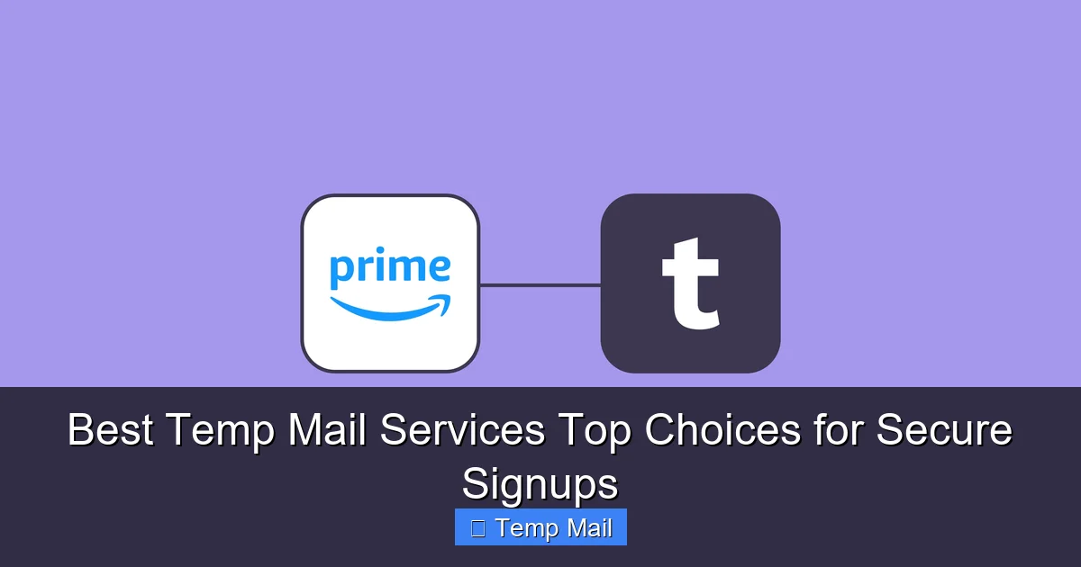 Best Temp Mail Services Top Choices for Secure Signups