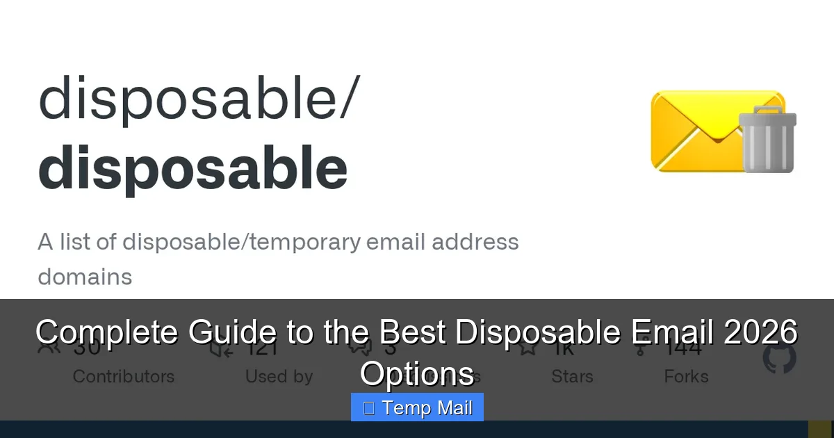 Complete Guide to the Best Disposable Email 2026 Options