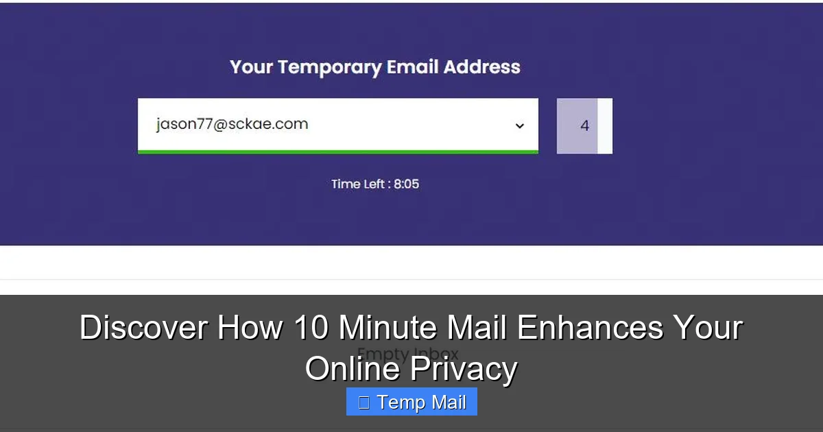 Discover How 10 Minute Mail Enhances Your Online Privacy