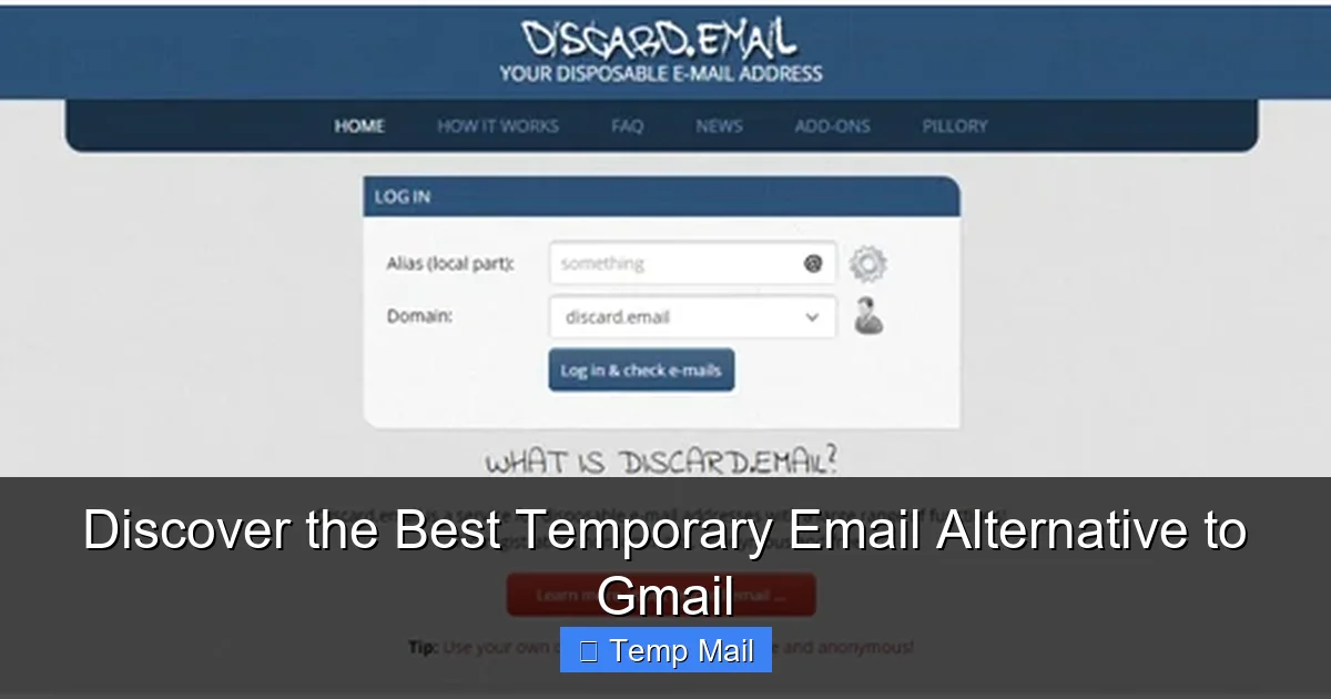 Discover the Best Temporary Email Alternative to Gmail