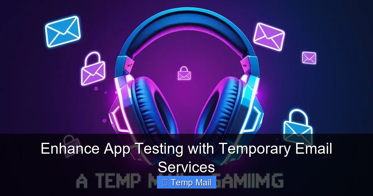 Enhance App Testing with Temporary Email Services