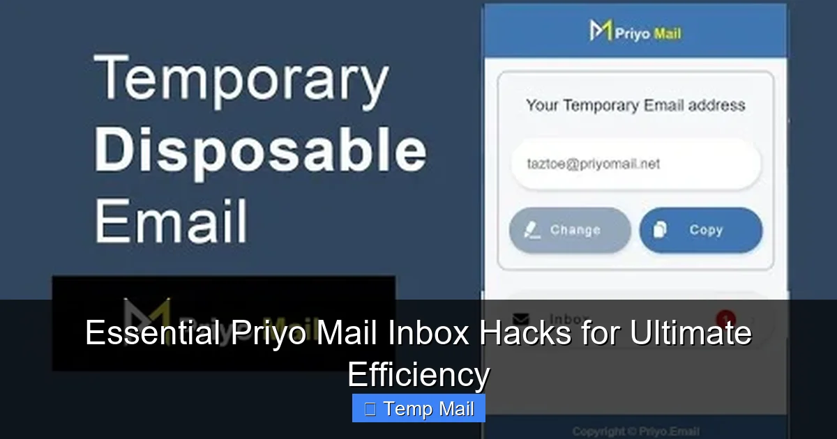 Essential Priyo Mail Inbox Hacks for Ultimate Efficiency