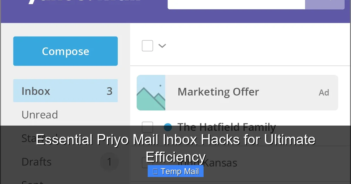 Essential Priyo Mail Inbox Hacks for Ultimate Efficiency