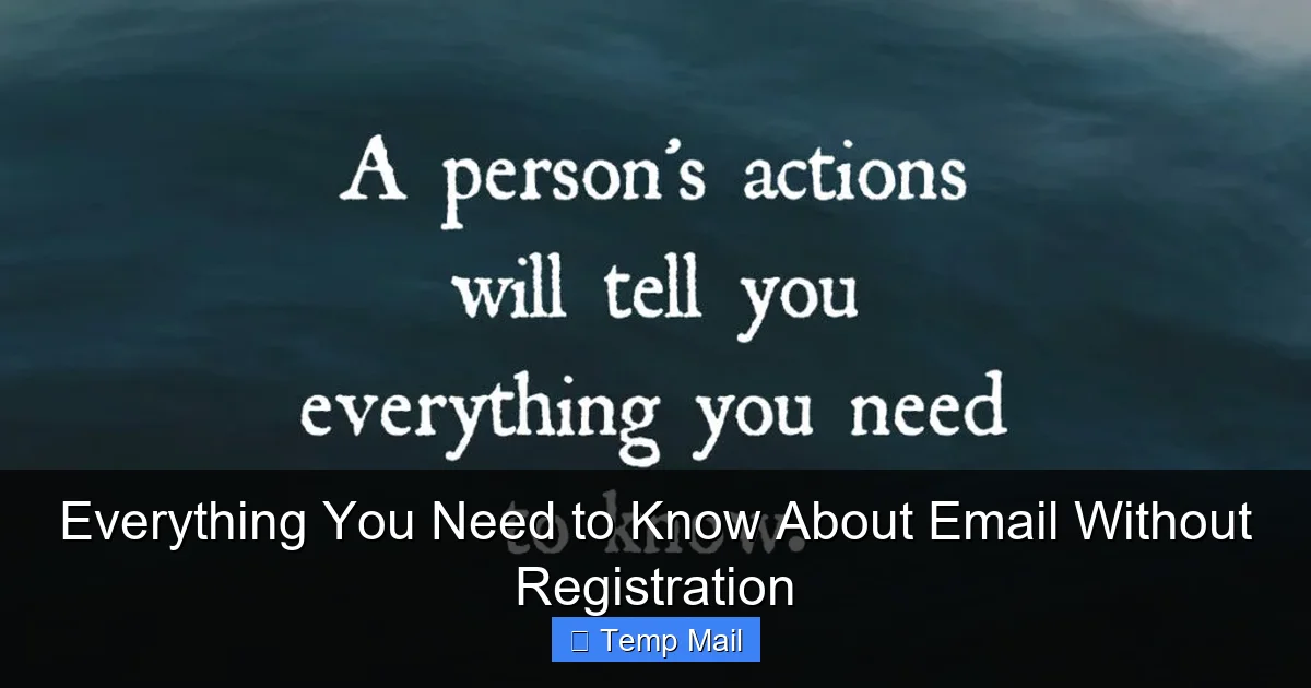 Everything You Need to Know About Email Without Registration