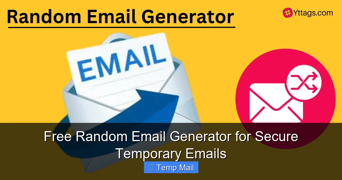 Free Random Email Generator for Secure Temporary Emails
