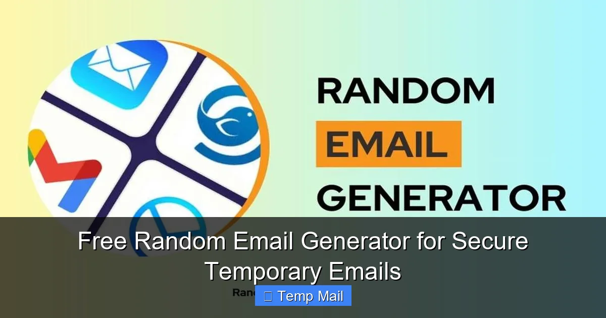 Free Random Email Generator for Secure Temporary Emails