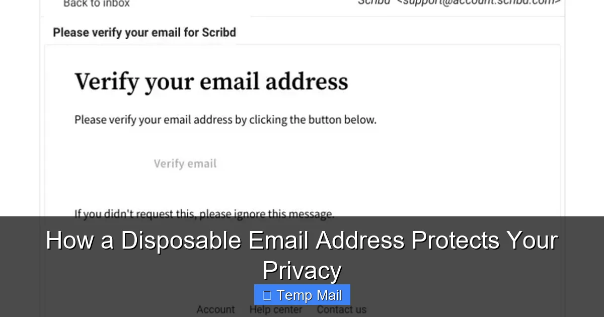 How a Disposable Email Address Protects Your Privacy