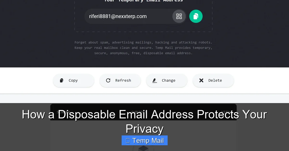 How a Disposable Email Address Protects Your Privacy