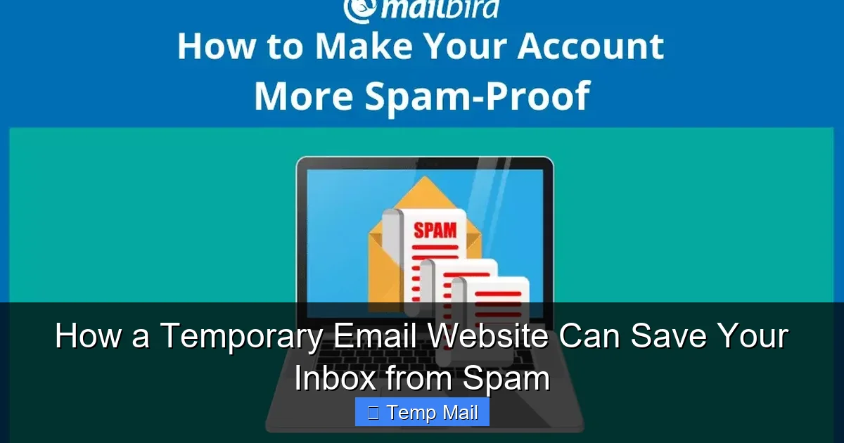How a Temporary Email Website Can Save Your Inbox from Spam