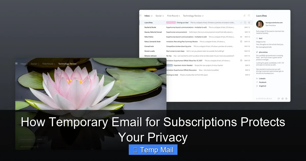 How Temporary Email for Subscriptions Protects Your Privacy