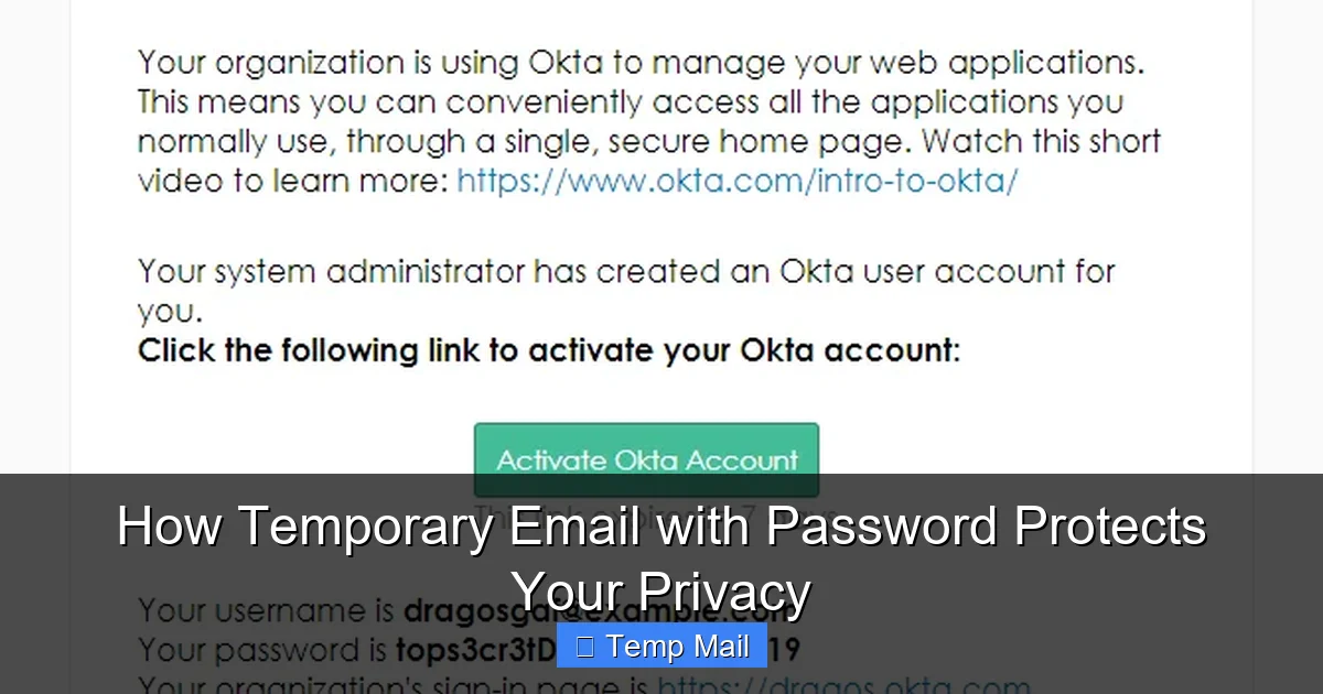 How Temporary Email with Password Protects Your Privacy