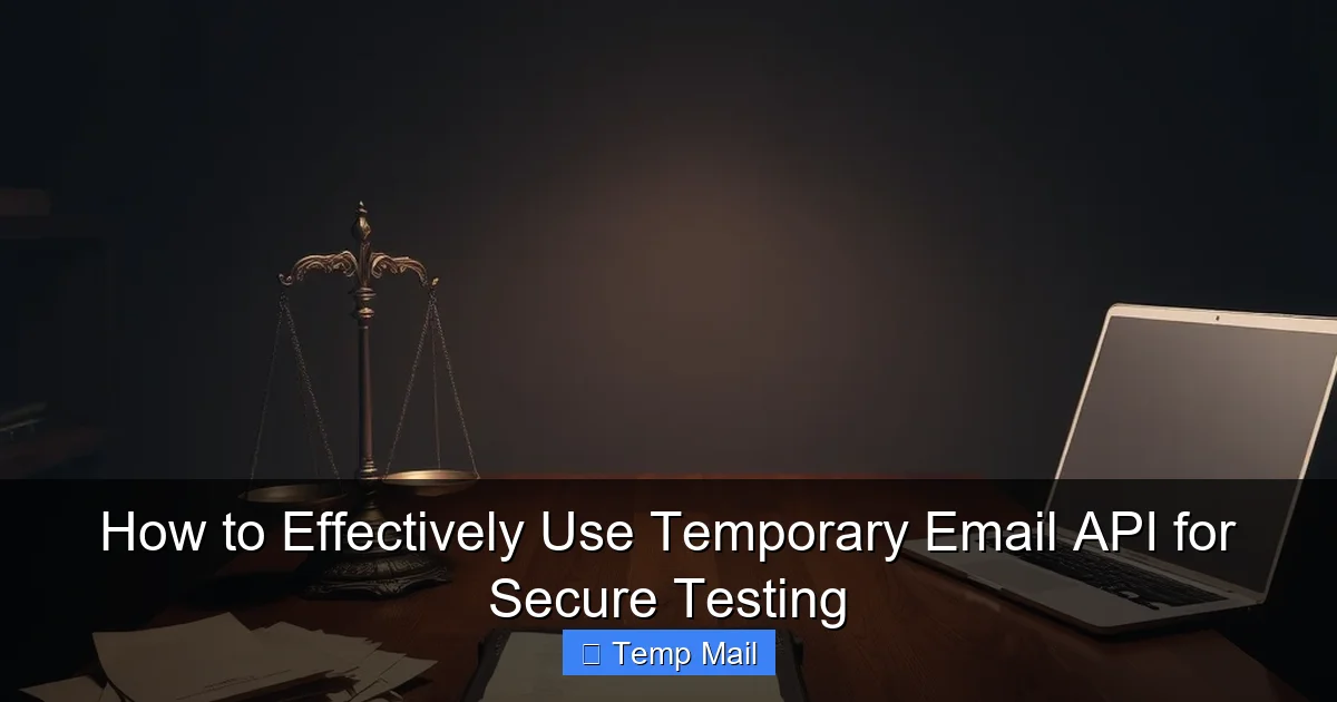 How to Effectively Use Temporary Email API for Secure Testing