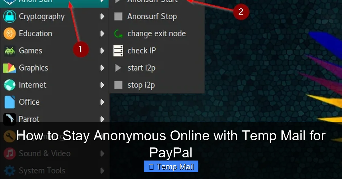 How to Stay Anonymous Online with Temp Mail for PayPal