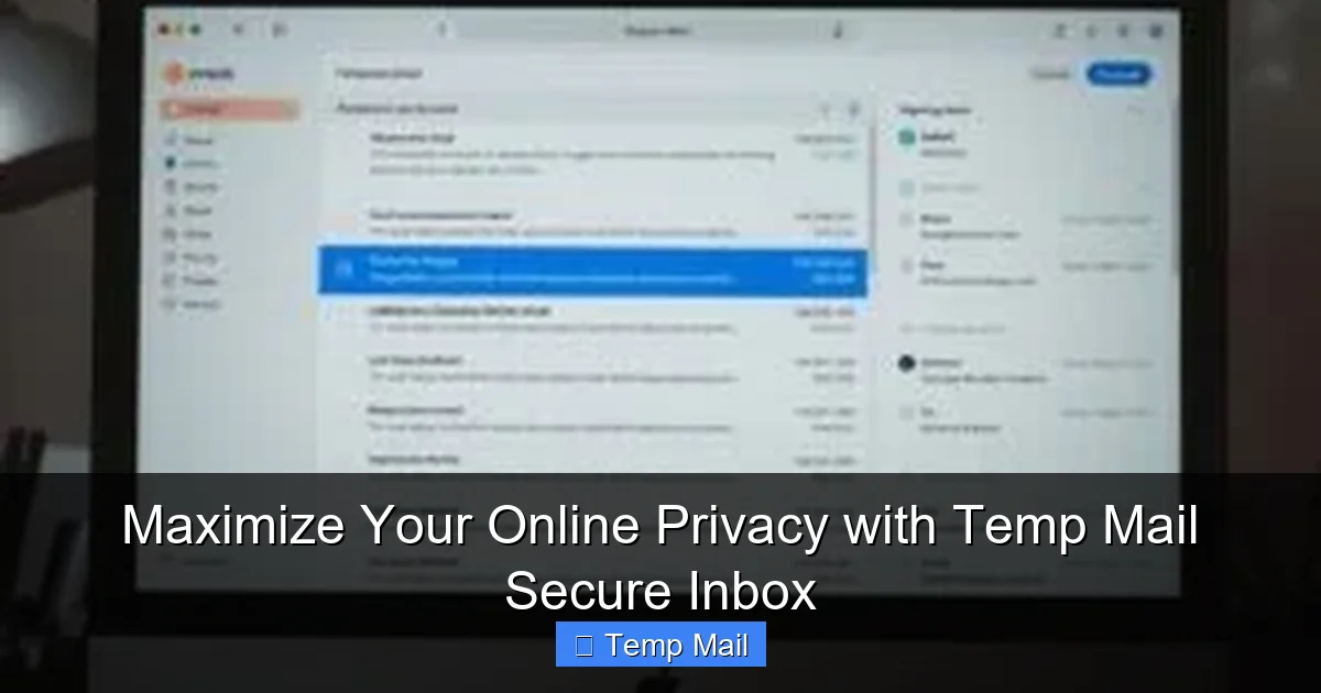 Maximize Your Online Privacy with Temp Mail Secure Inbox