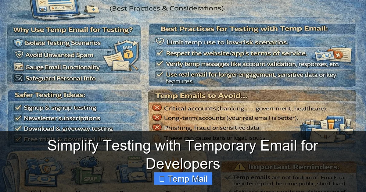 Simplify Testing with Temporary Email for Developers