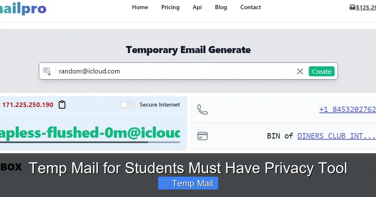 Temp Mail for Students Must Have Privacy Tool