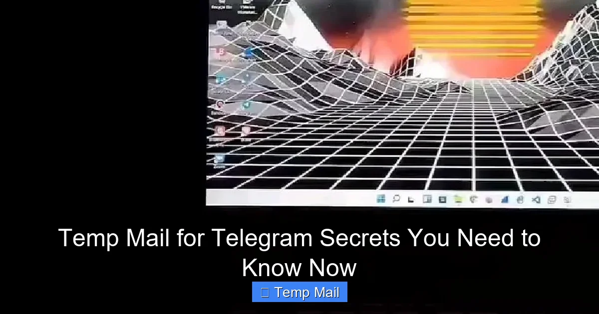 Temp Mail for Telegram Secrets You Need to Know Now