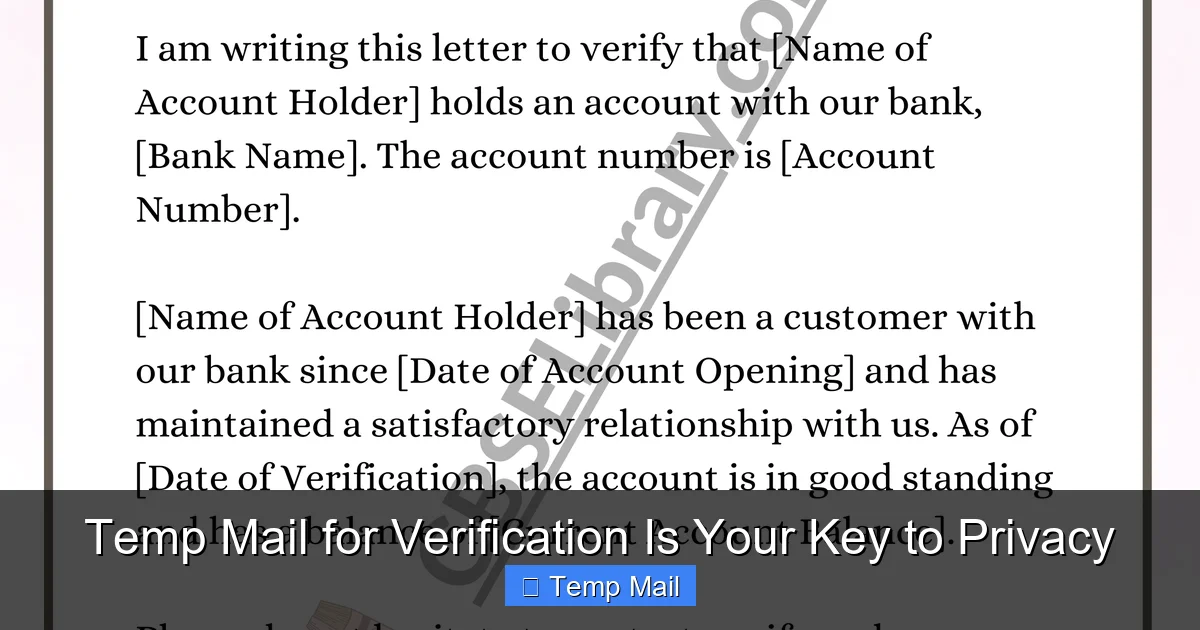Temp Mail for Verification Is Your Key to Privacy