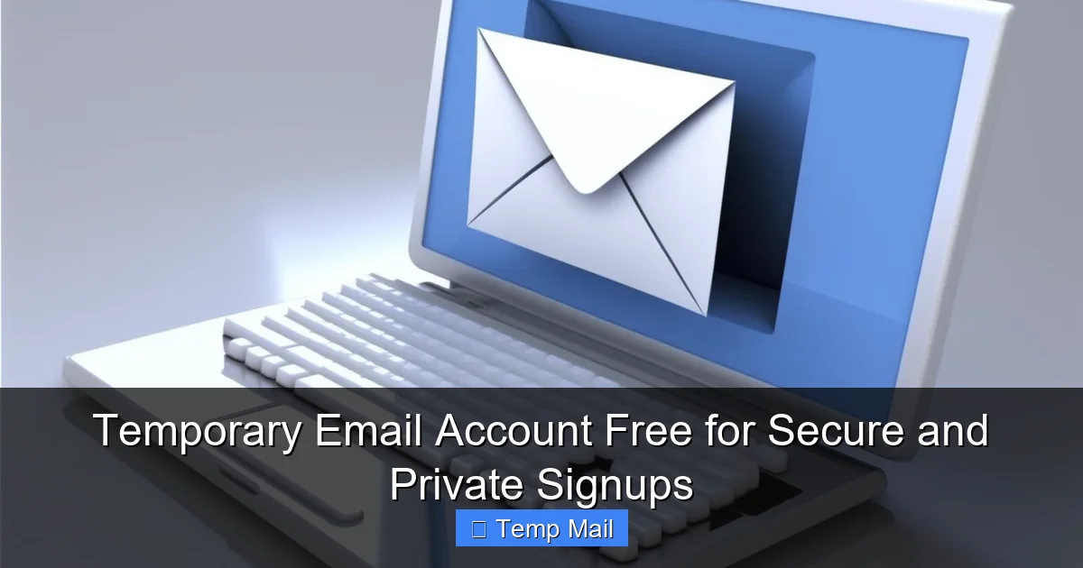 Temporary Email Account Free for Secure and Private Signups