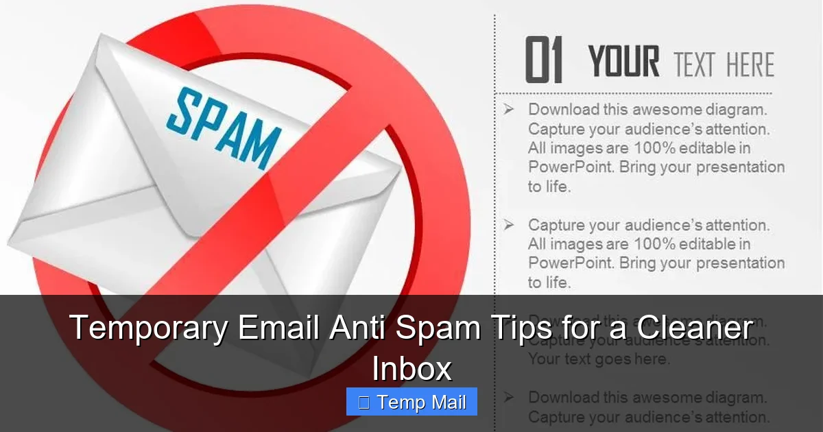 Temporary Email Anti Spam Tips for a Cleaner Inbox