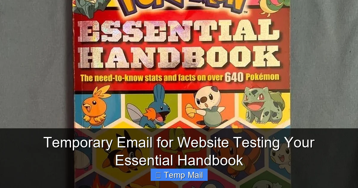 Temporary Email for Website Testing Your Essential Handbook