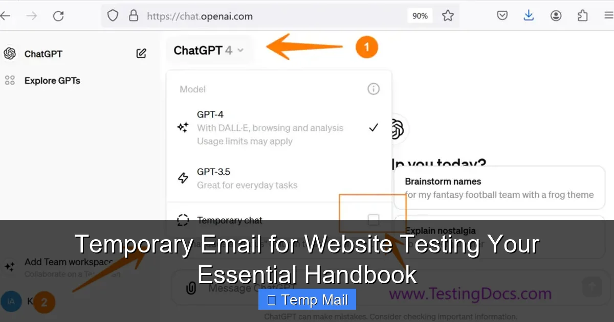 Temporary Email for Website Testing Your Essential Handbook