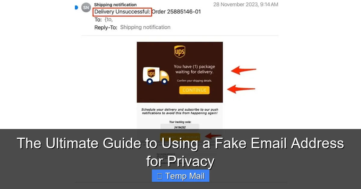 The Ultimate Guide to Using a Fake Email Address for Privacy