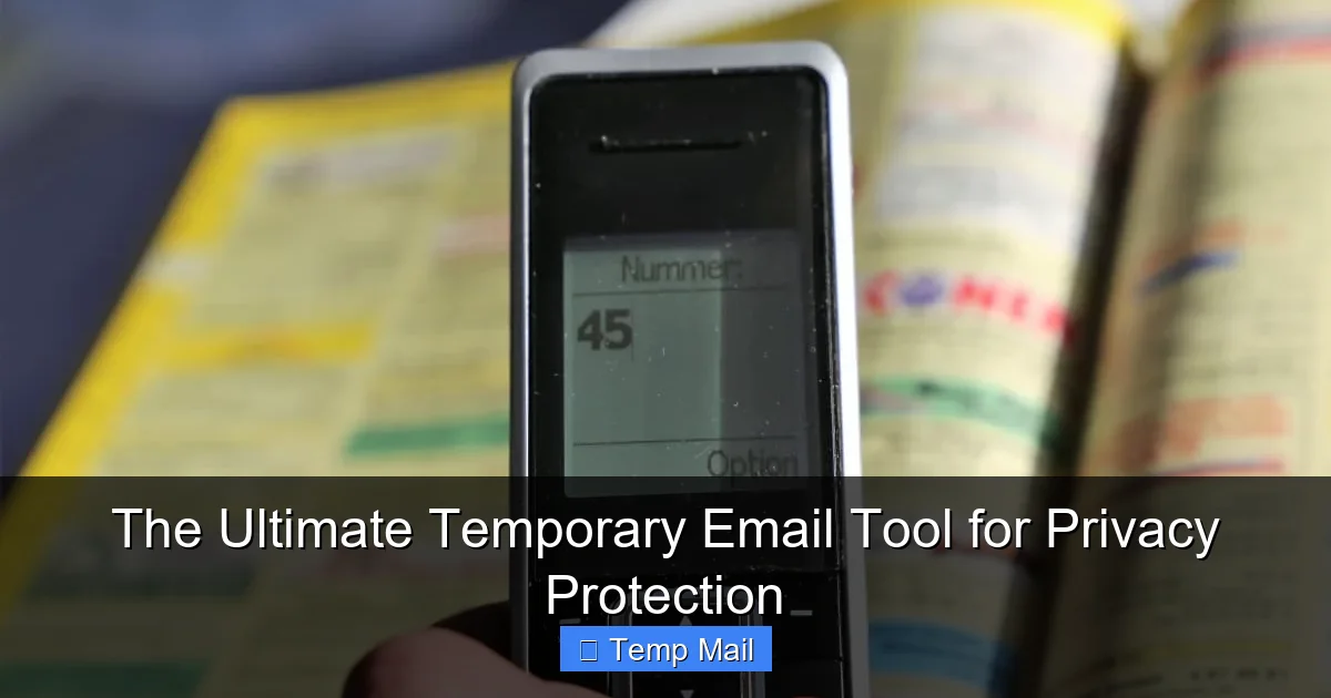 The Ultimate Temporary Email Tool for Privacy Protection