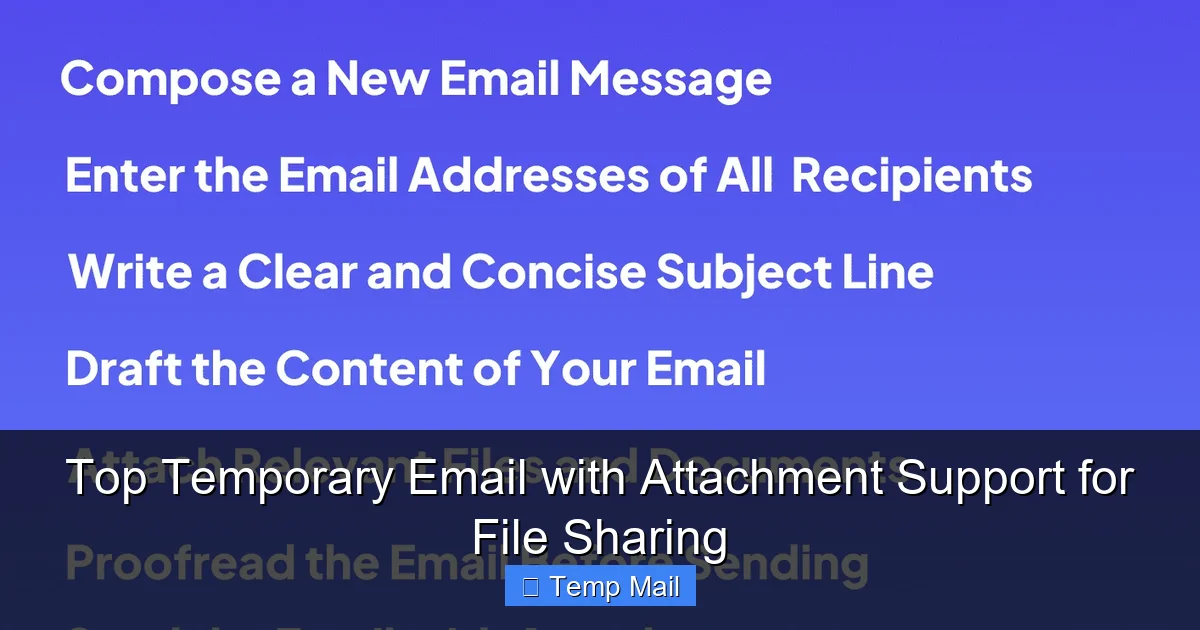 Top Temporary Email with Attachment Support for File Sharing