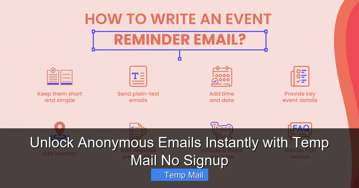 Unlock Anonymous Emails Instantly with Temp Mail No Signup