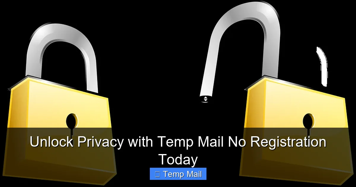 Unlock Privacy with Temp Mail No Registration Today