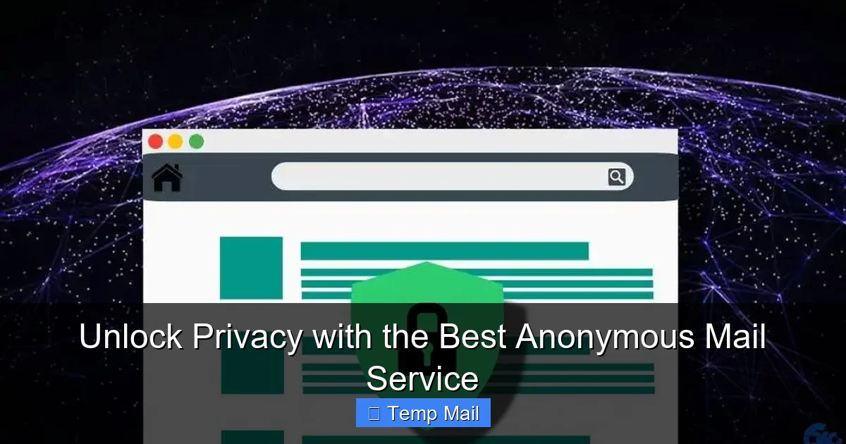 Unlock Privacy with the Best Anonymous Mail Service