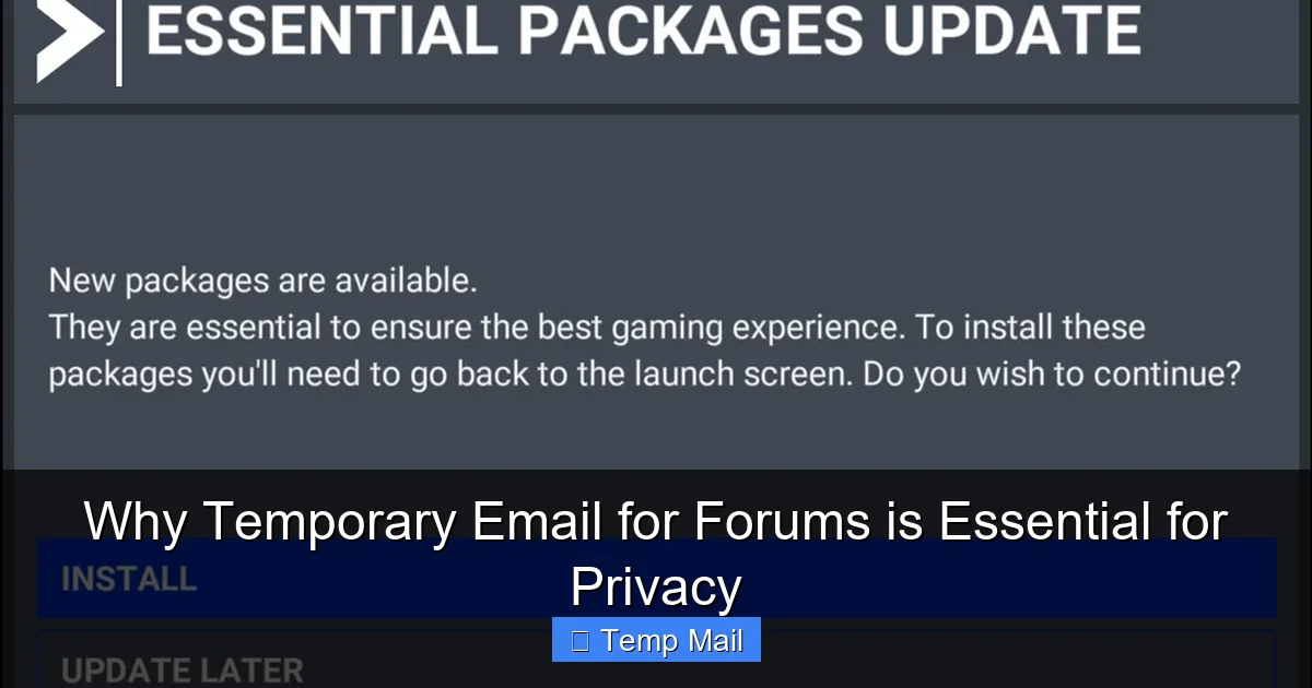 Why Temporary Email for Forums is Essential for Privacy